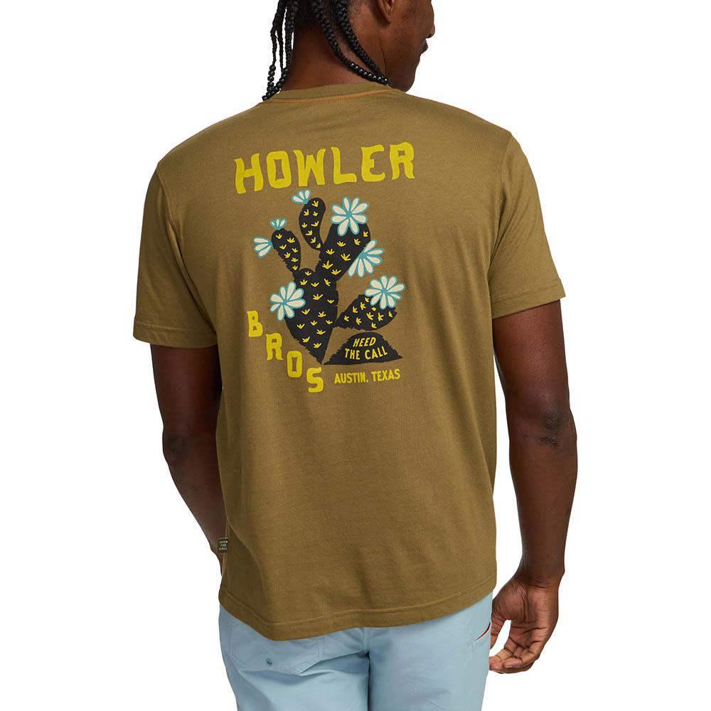 Howler Brothers Prickly Pear Pocket TShirt Men's in Ivy Green